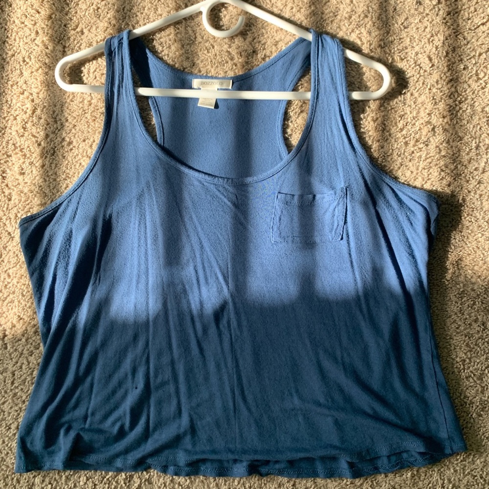 navy blue tank top with pocket